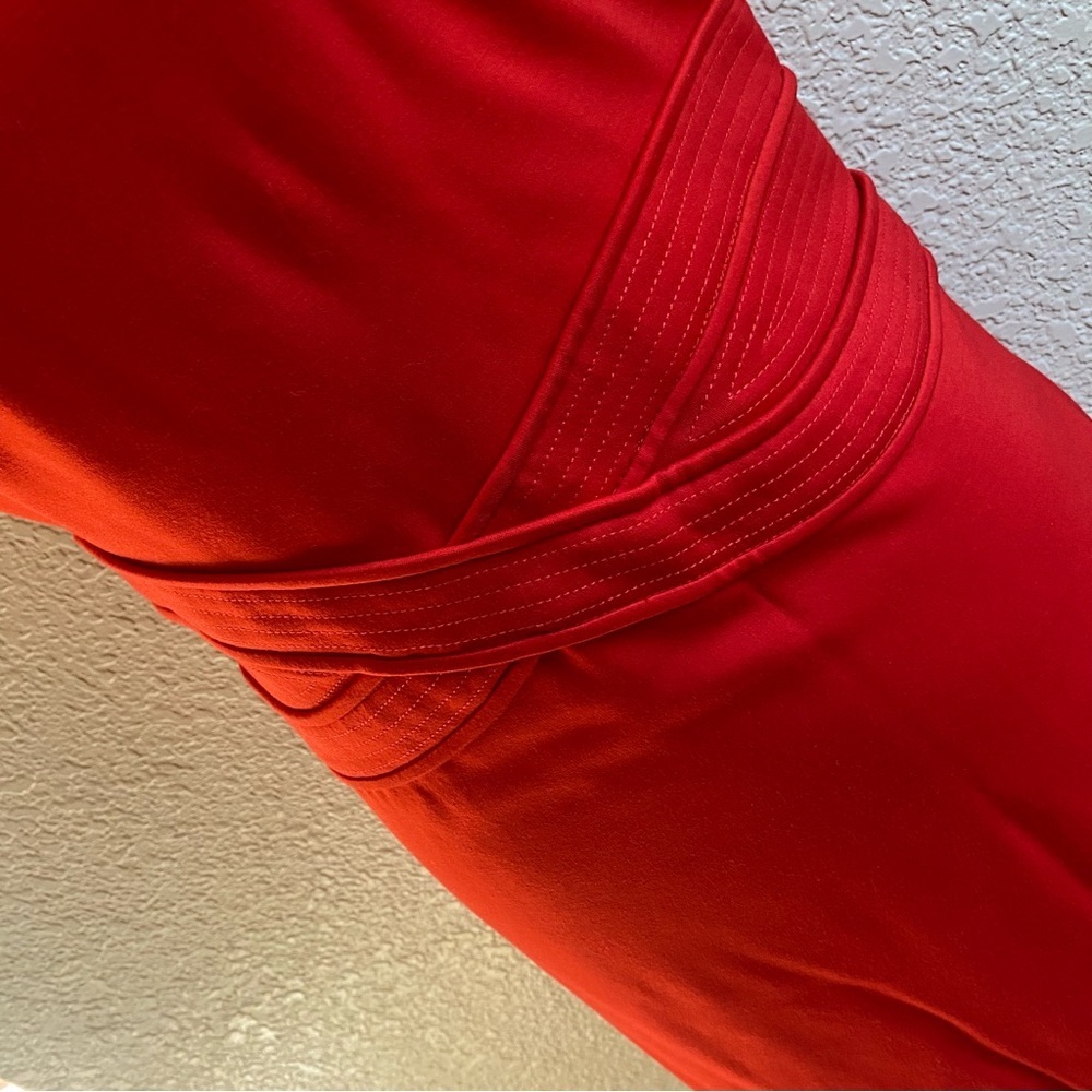 Diane Von Furstenberg Evita Sheath Dress Bright Red Above Knee Sleeveless: 10 - Picture 2 of 12
